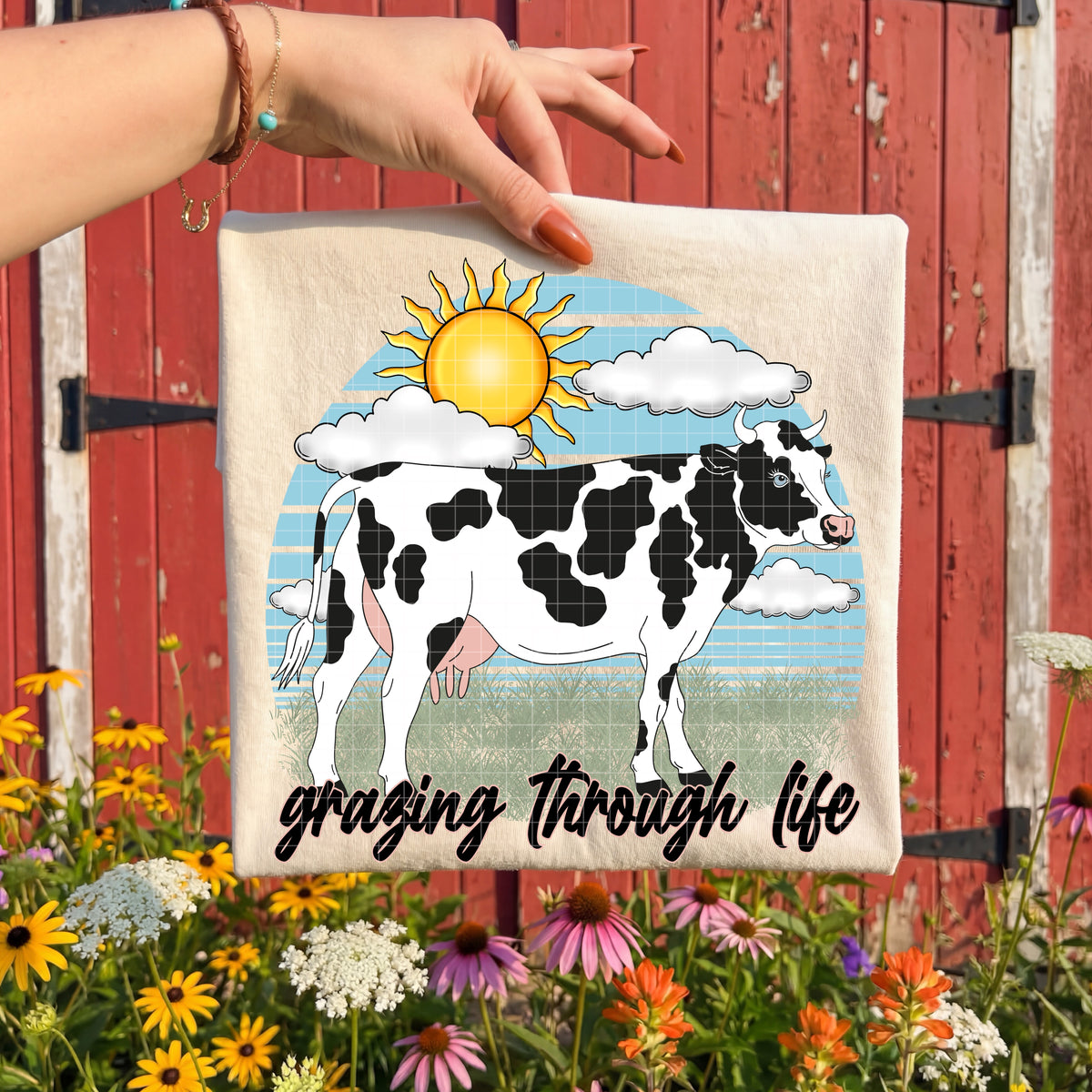 Grazing through life cow (DD) DTF