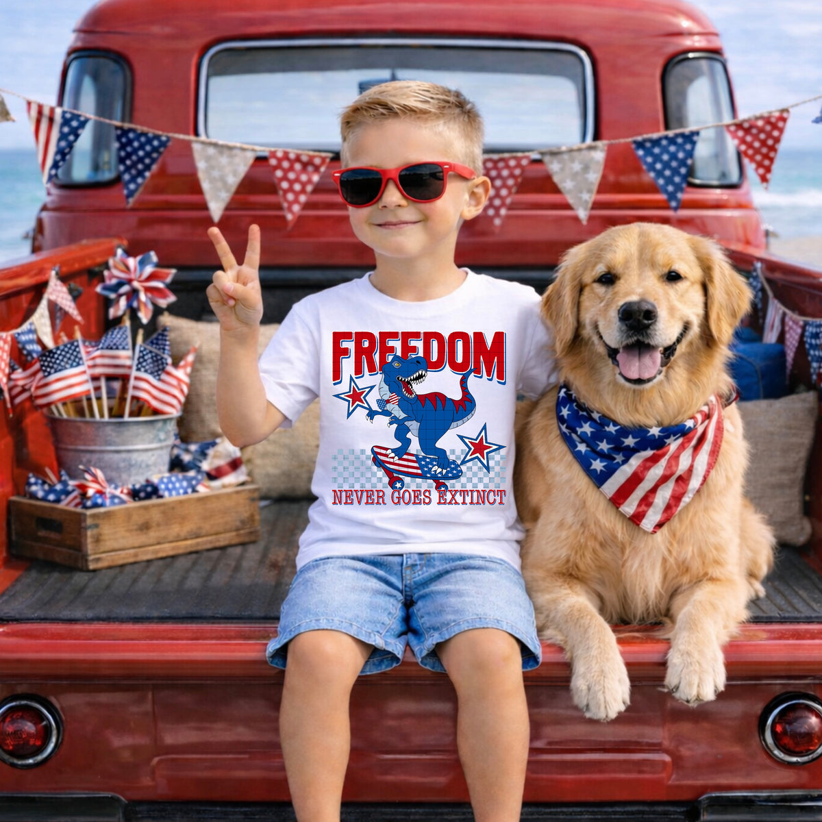 Freedom never goes extinct  (DD) DTF Transfer