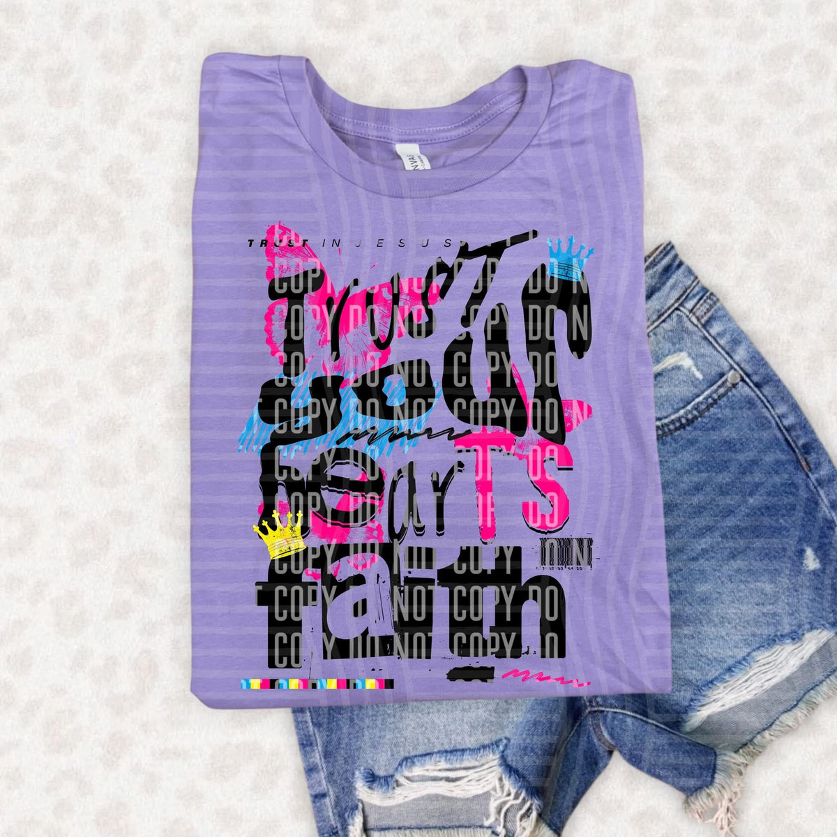 Trust Your Hearts Faith Graffiti Style (Caplinger) DTF Transfer