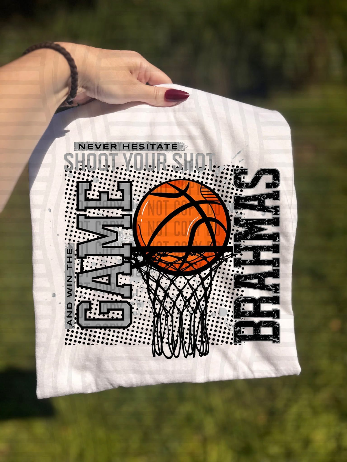 Brahmas Shoot Your Shot Basketball (Caplinger) DTF Transfers