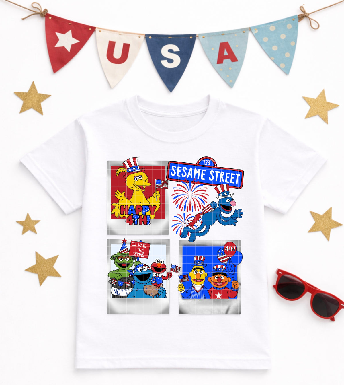 S street patriotic frames (DD) DTF Transfer