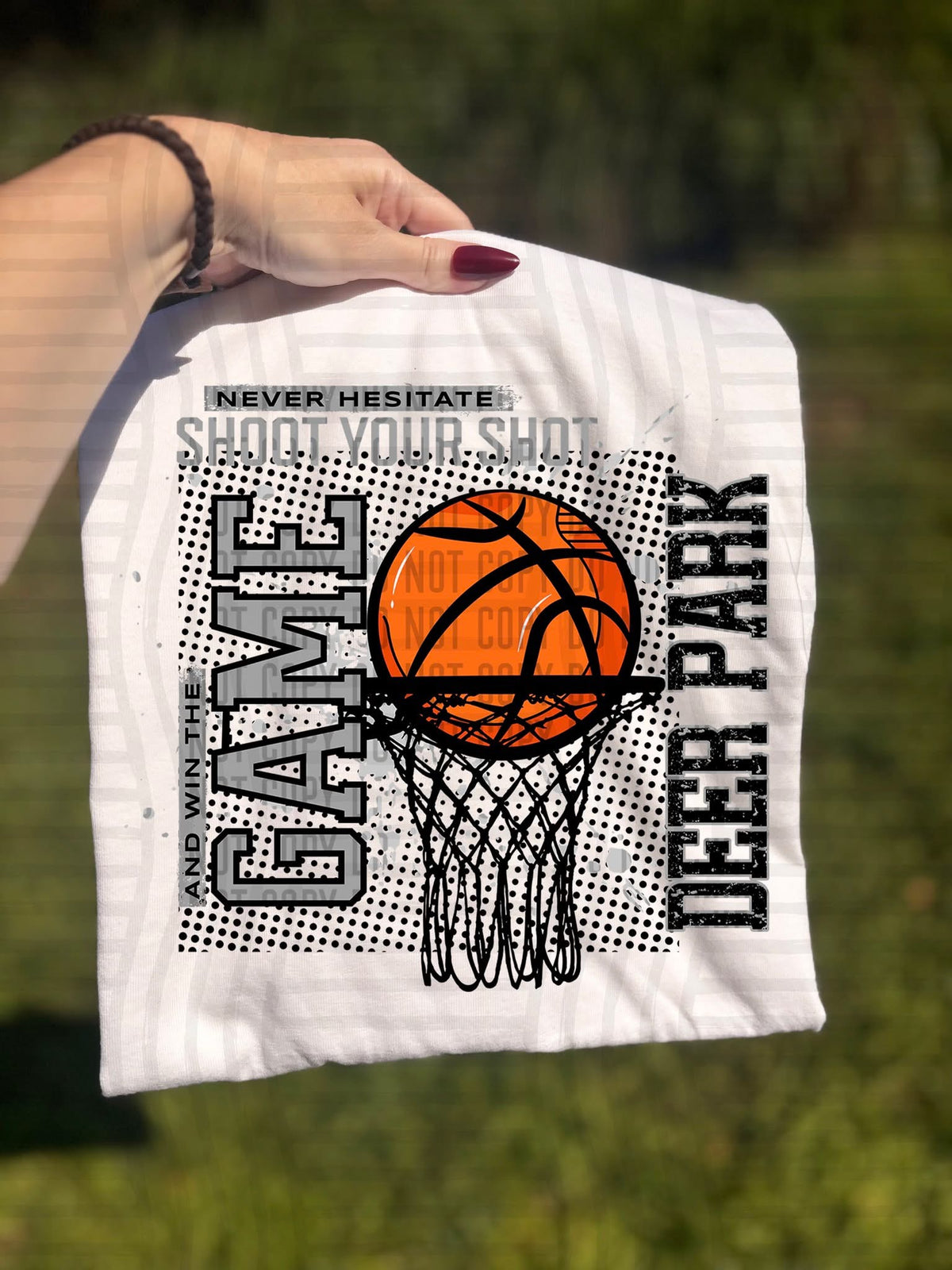 Deer Park Shoot Your Shot Basketball (Caplinger) DTF Transfers