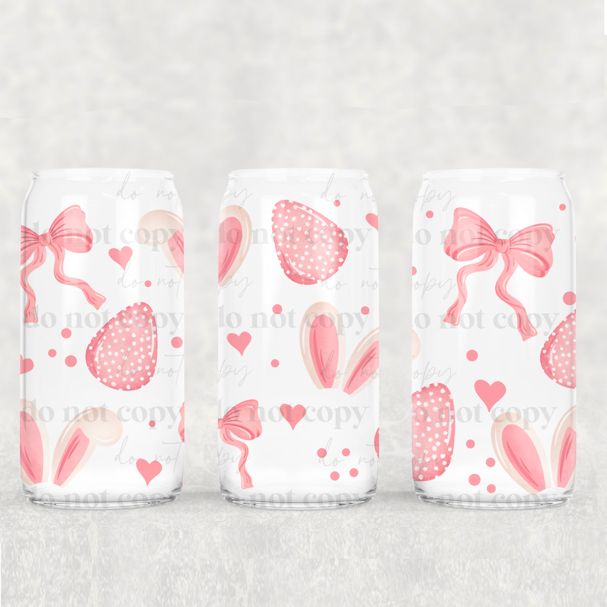 3154 pink easter collage (CSC) UV DTF WRAP