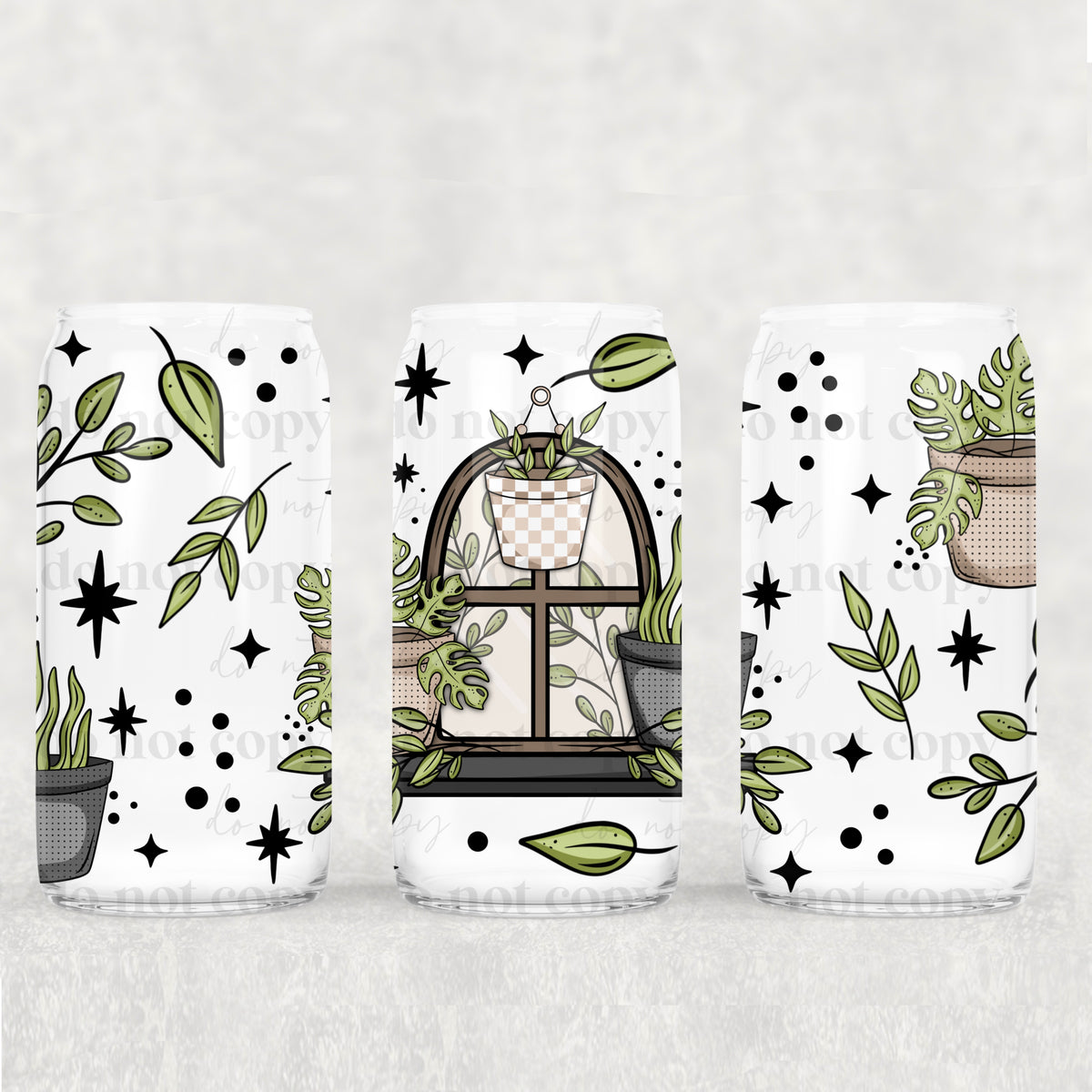3156 monstera plants (CSC) UV DTF WRAP