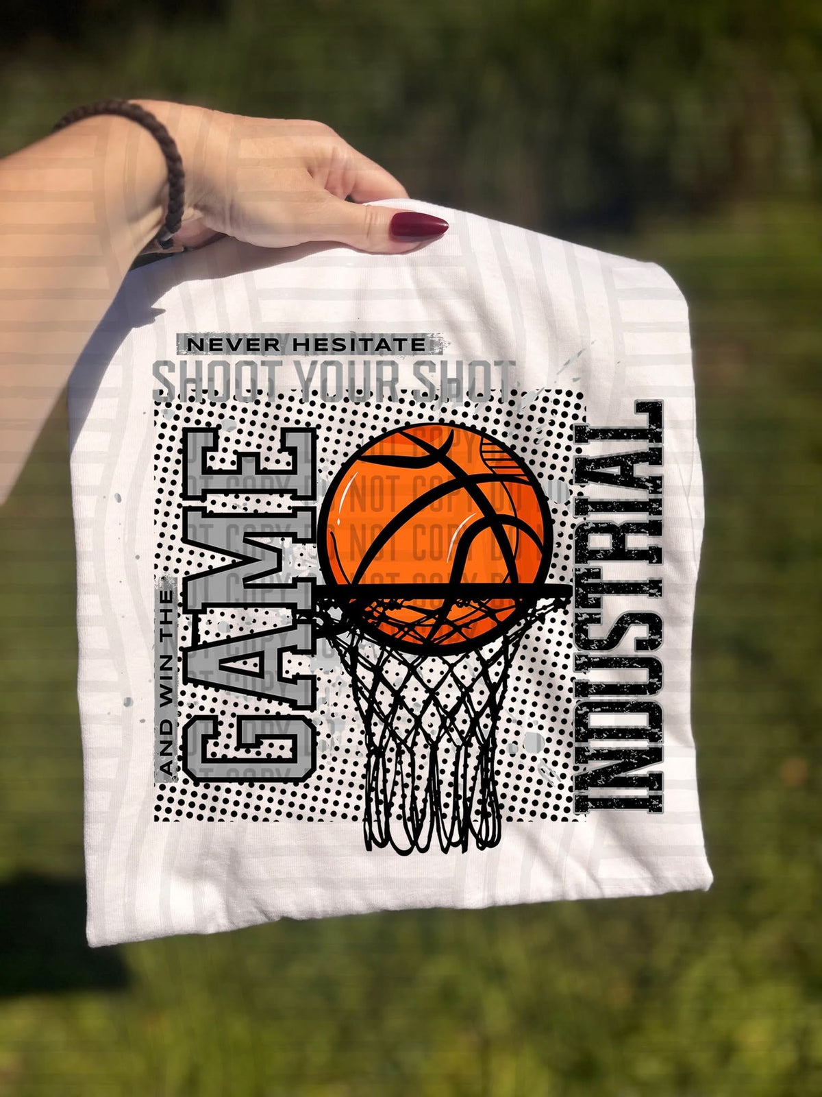 Industrial Shoot Your Shot Basketball (Caplinger) DTF Transfers