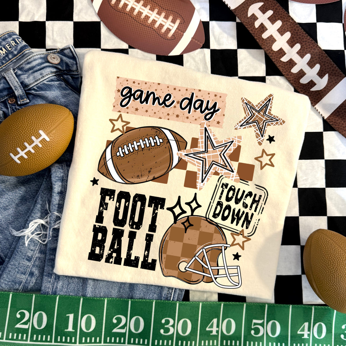 Game day football touchdown COLOR (CSC) DTF Transfer