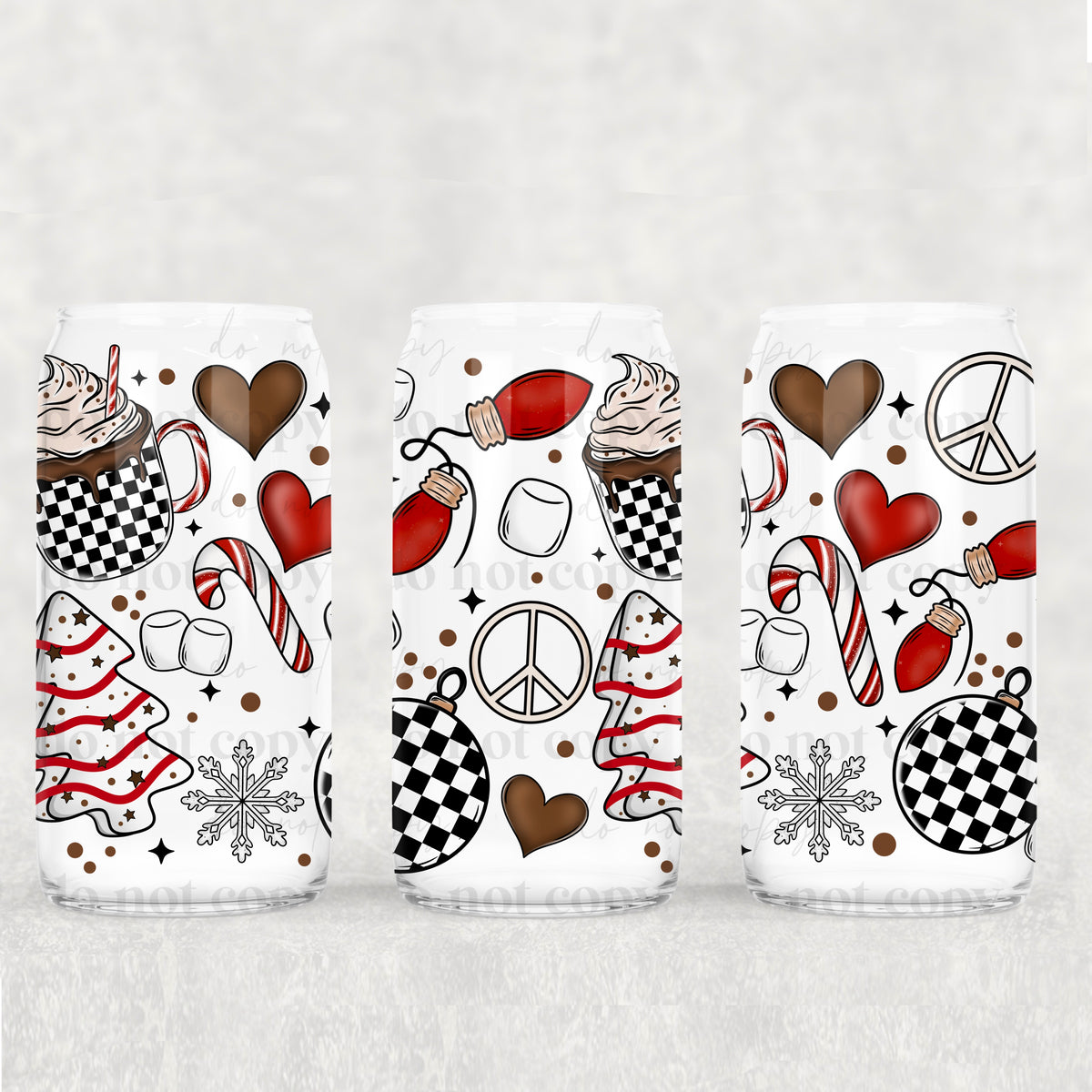 3194 christmas collage (CSC) UV DTF WRAP