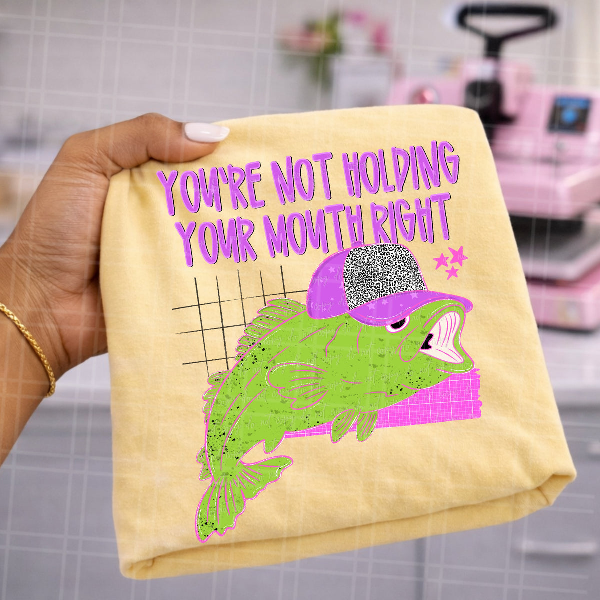 You're not holding your mouth right (Virgo) DTF Transfer