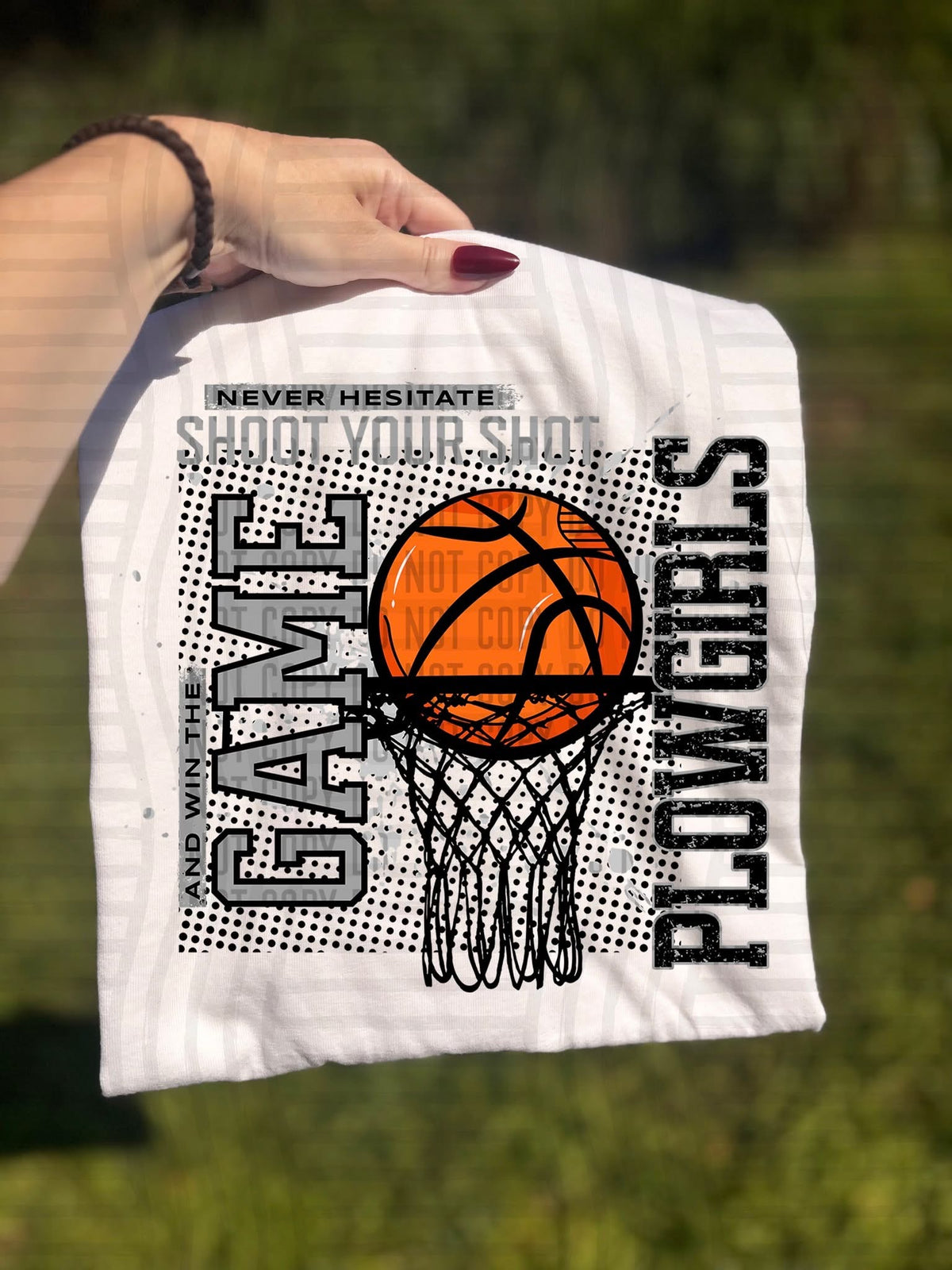 Plowgirls Shoot Your Shot Basketball (Caplinger) DTF Transfers