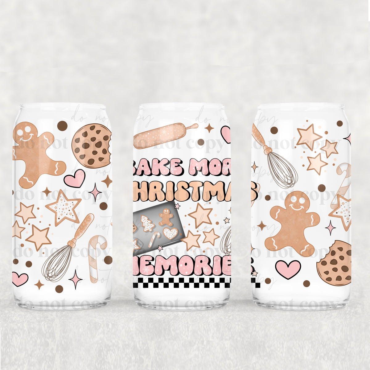 3198 bake more christmas memories (CSC) UV DTF WRAP