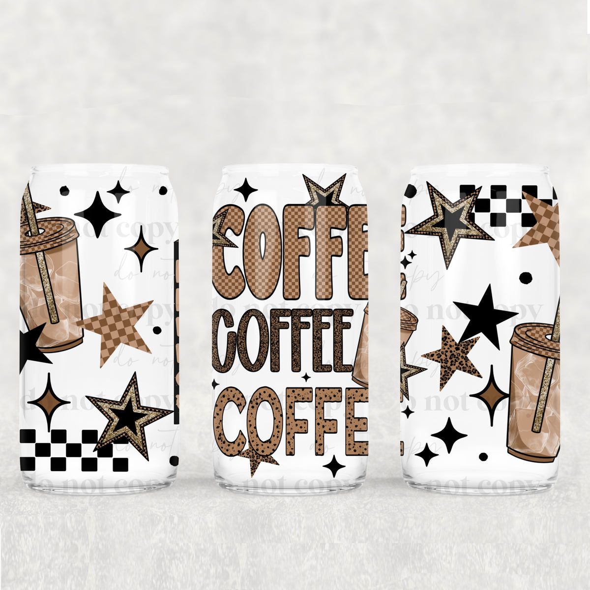 3211 coffee stacked (CSC) UV DTF WRAP
