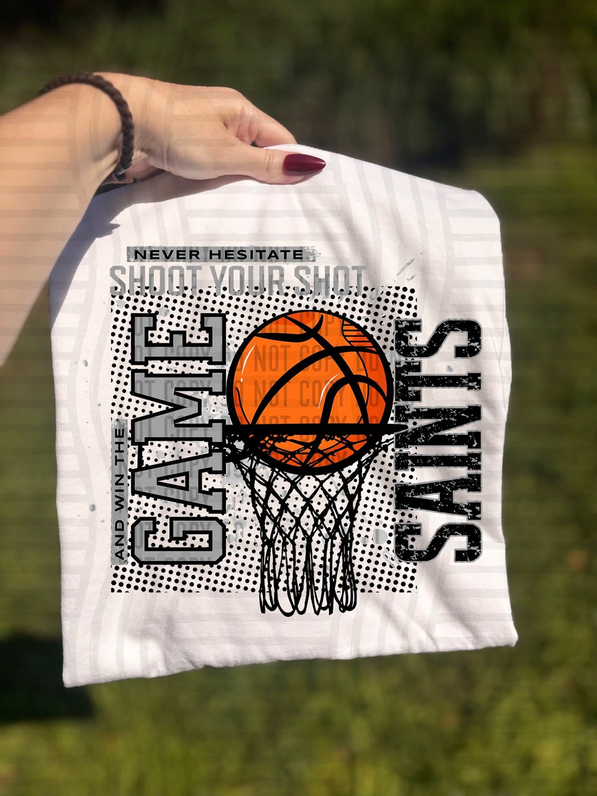 Saints Shoot Your Shot Basketball (Caplinger) DTF Transfers