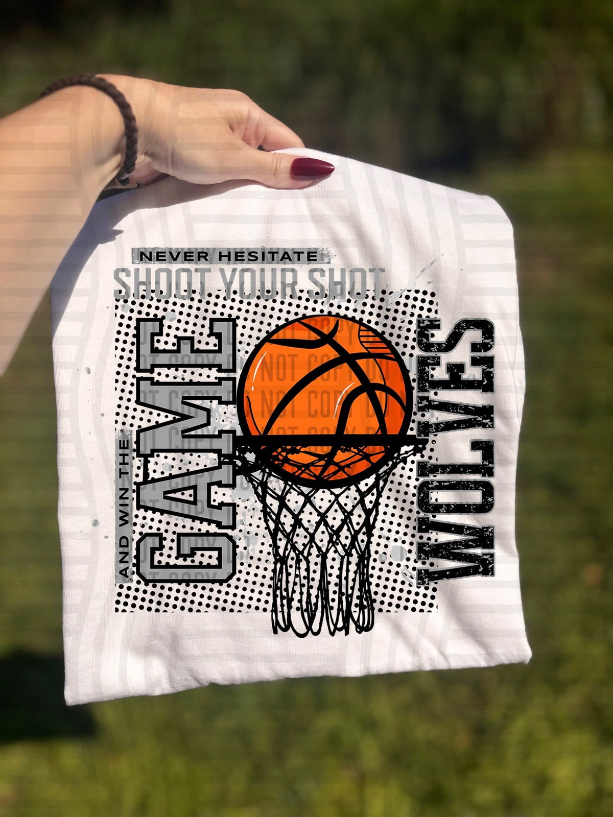 Wolves Shoot Your Shot Basketball (Caplinger) DTF Transfers