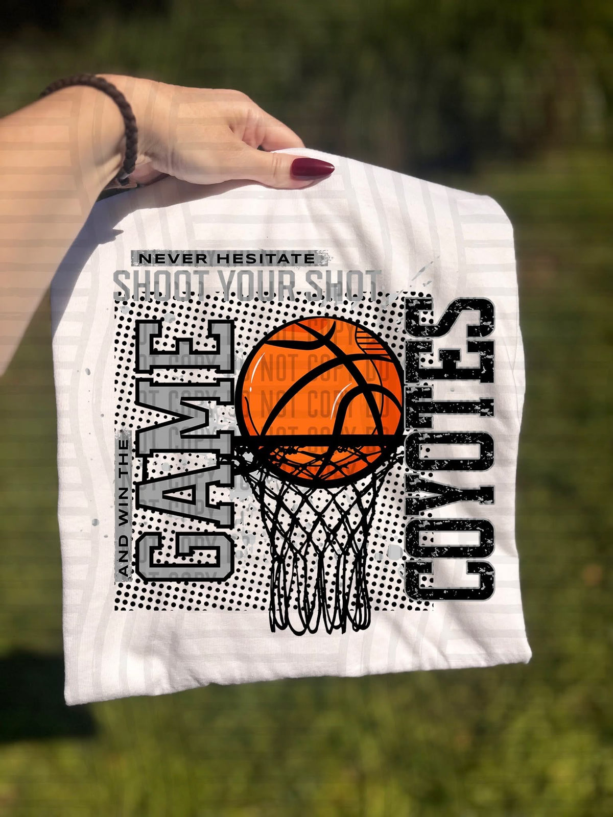 Coyotes Shoot Your Shot Basketball (Caplinger) DTF Transfers