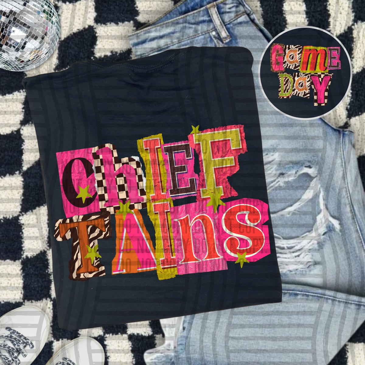 Chieftains Pink Leopard Color Block (caplinger) DTF Transfer