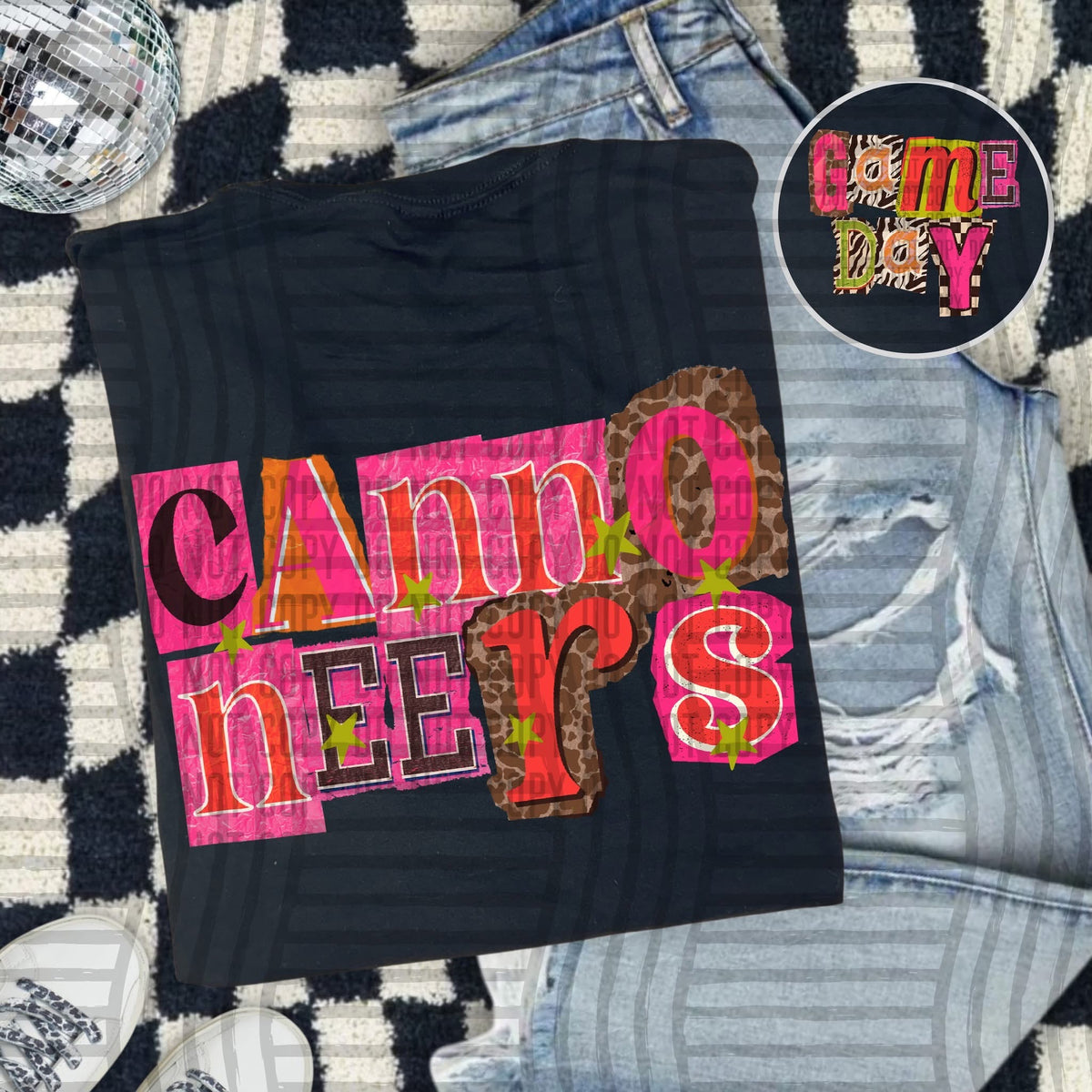 Cannoneers Pink Leopard Color Block (caplinger) DTF Transfer