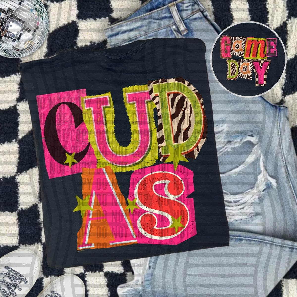 Cudas Pink Leopard Color Block (caplinger) DTF Transfer