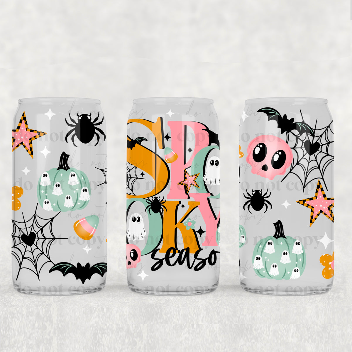 3294 spooky season stacked (CSC) UV DTF WRAP