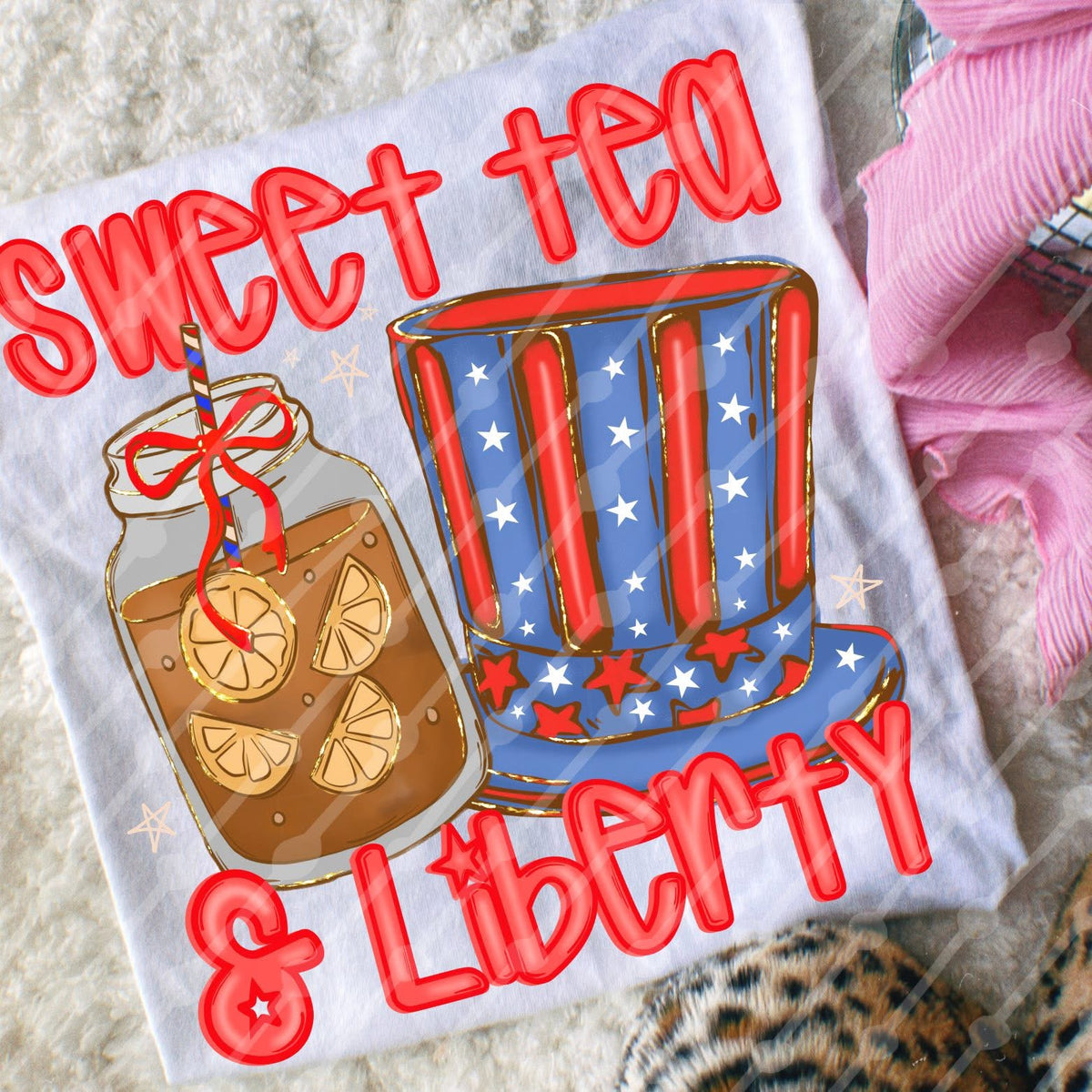 Sweet tea & liberty (JBD) DTF Transfer