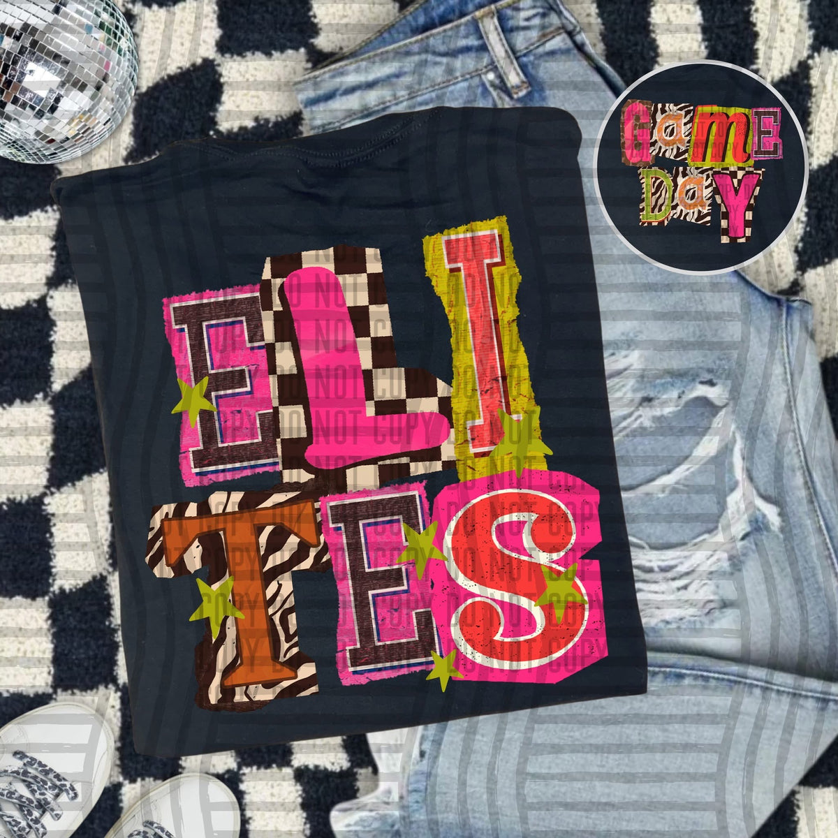 Elites Pink Leopard Color Block (caplinger) DTF Transfer