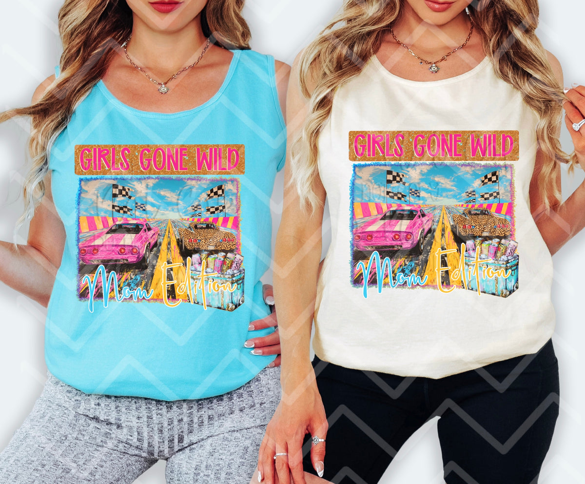 Girl's gone wild Mom Edition Drag Strip (Virgo) 101009 DTF transfer