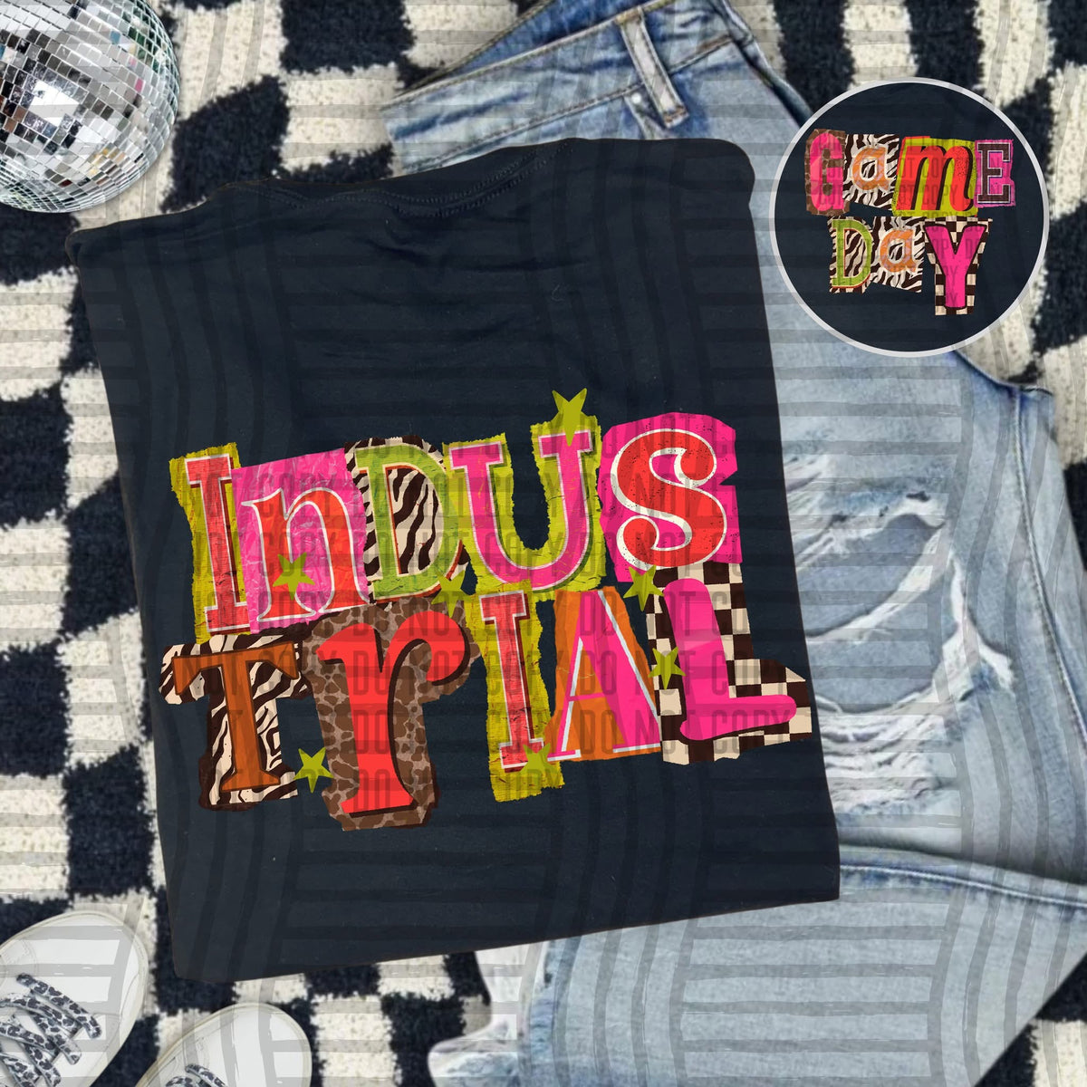 Industrial Pink Leopard Color Block (caplinger) DTF Transfer