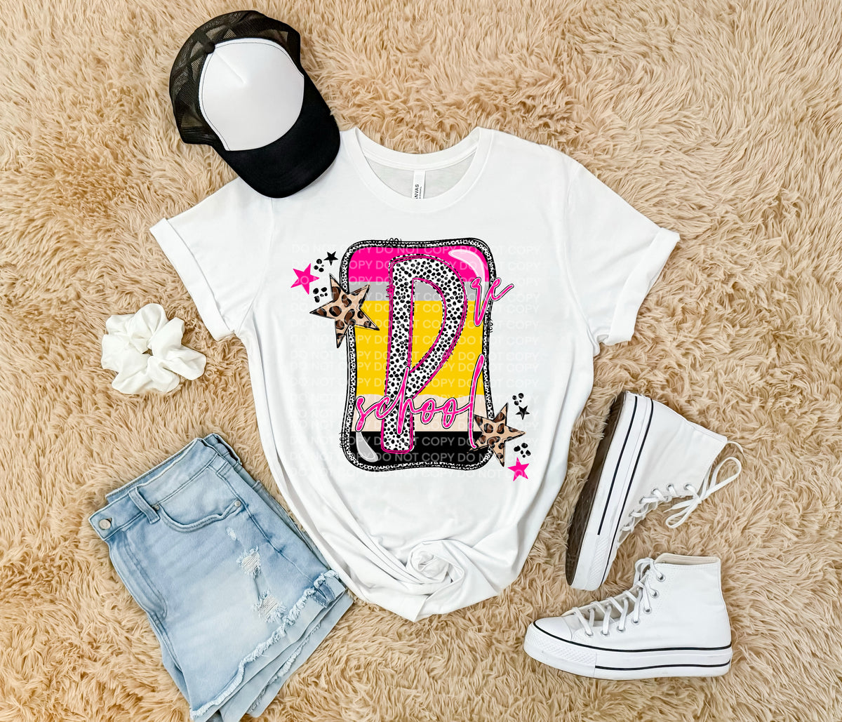 Preschool Pencil Block (SCG) 102217 DTF transfer