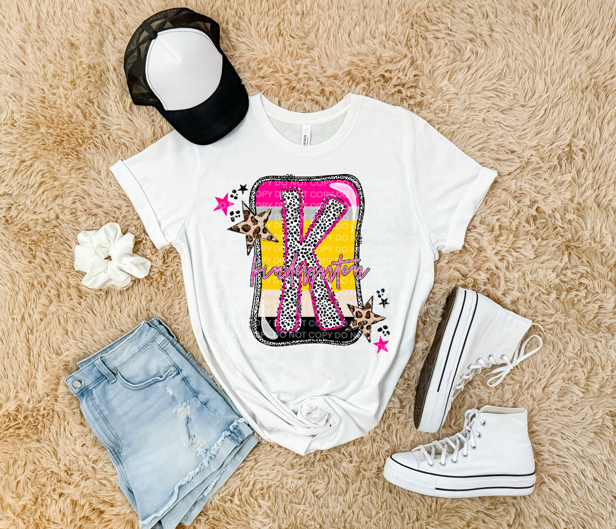 Kindergarten Pencil Block (SCG) 102224 DTF transfer