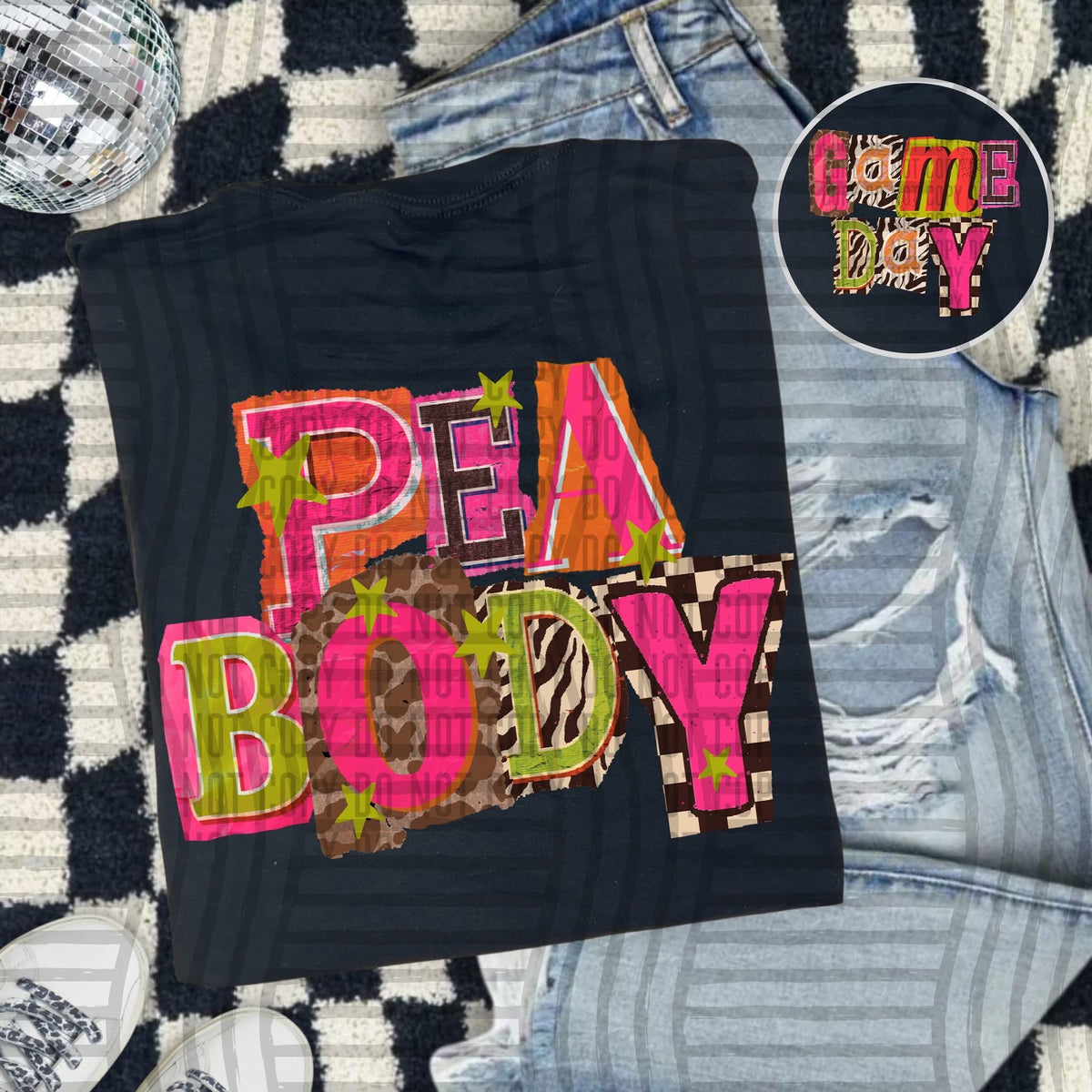 Peabody Pink Leopard Color Block (caplinger) DTF Transfer