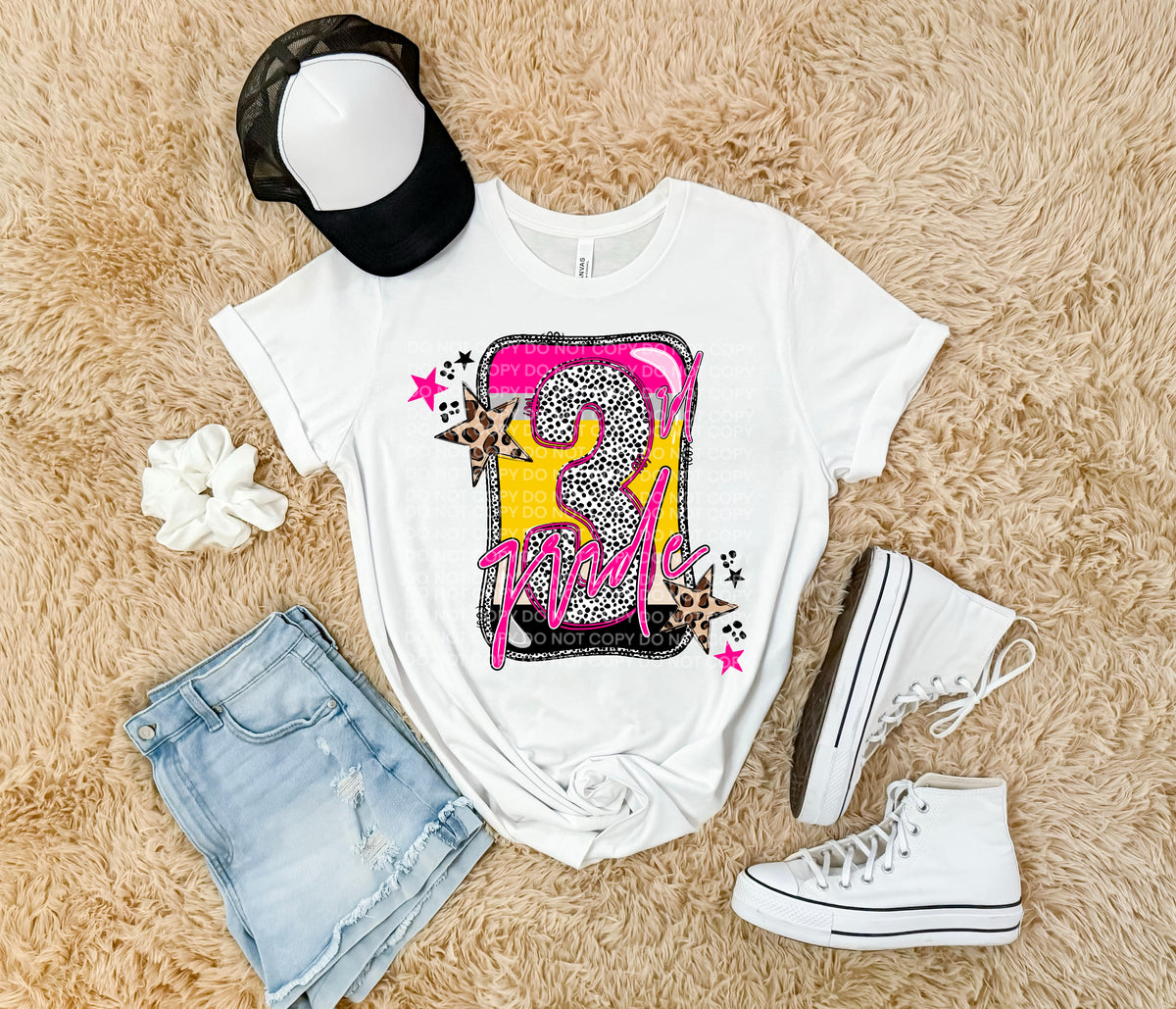 3rd grade Pencil Block (SCG) 102220 DTF transfer