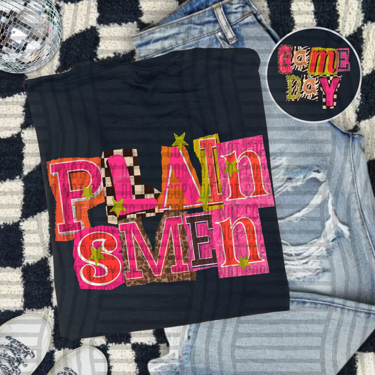 Plainsmen Pink Leopard Color Block (caplinger) DTF Transfer