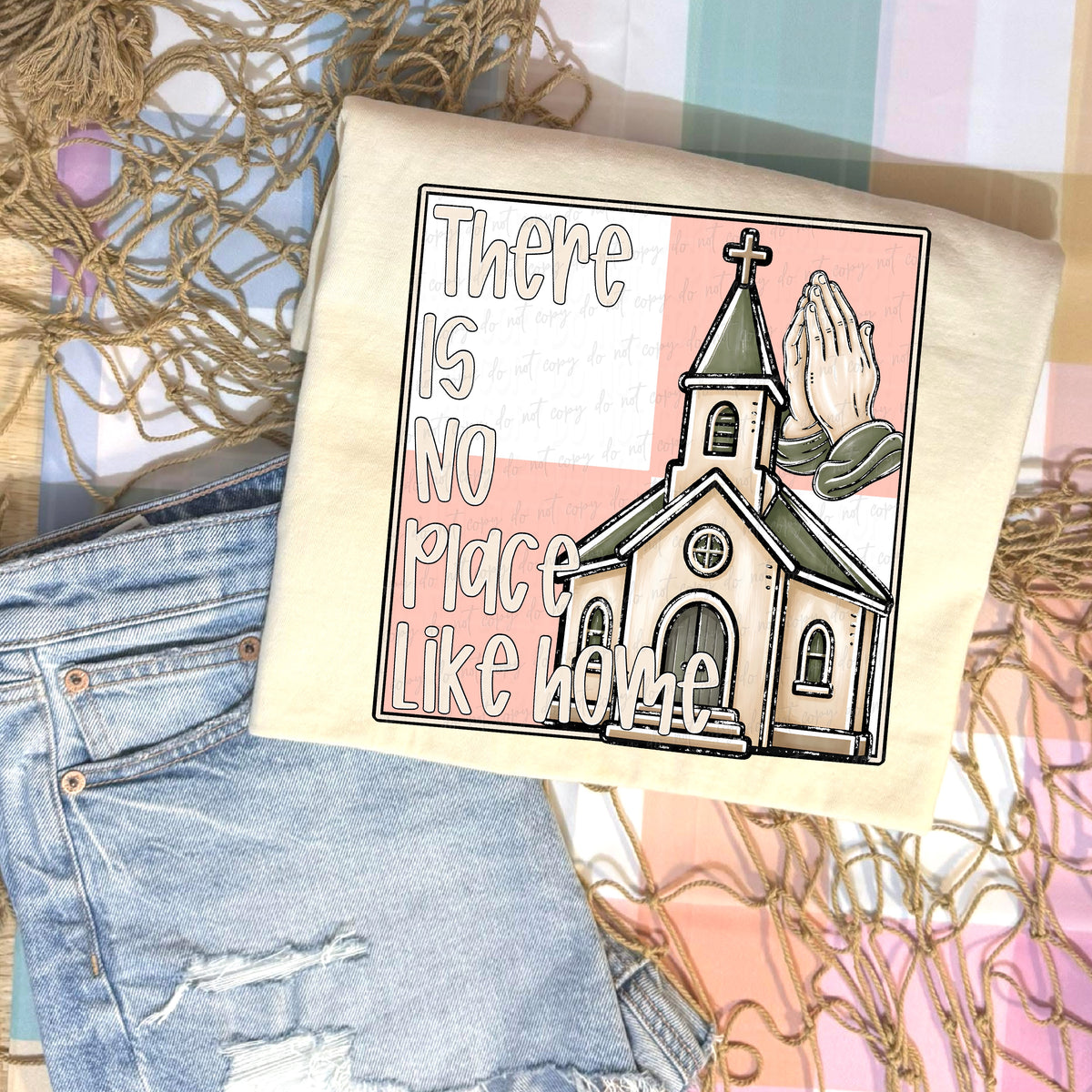 There is no place like home church (Virgo) DTF Transfer