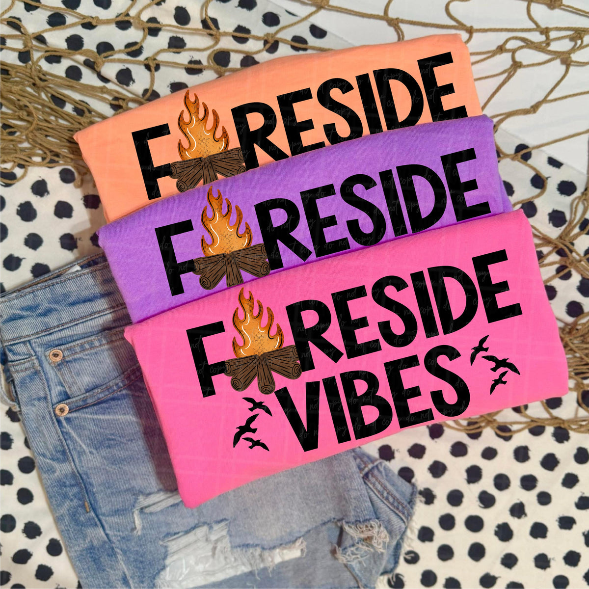 Fireside vibes (Virgo) DTF Transfer