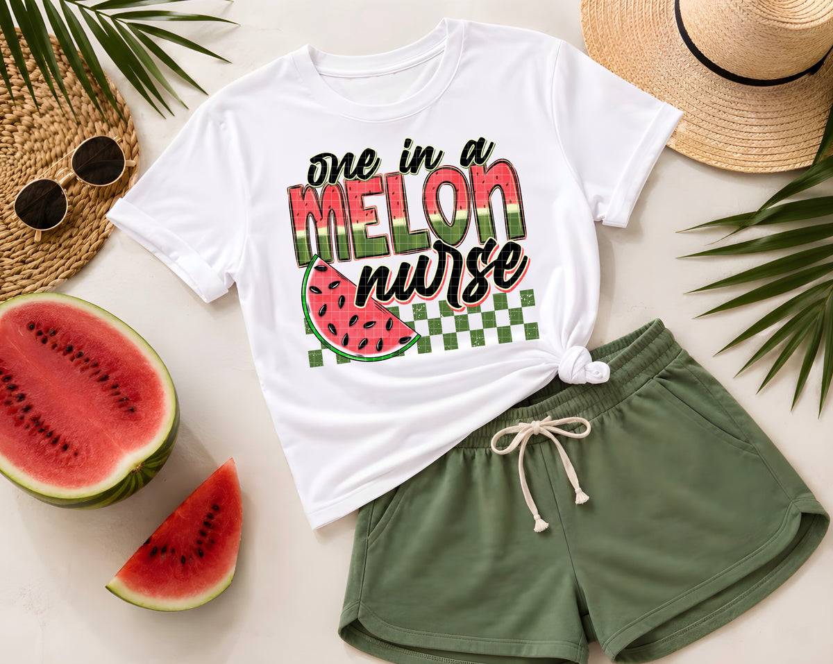 One in a melon nurse (DD) DTF Transfer