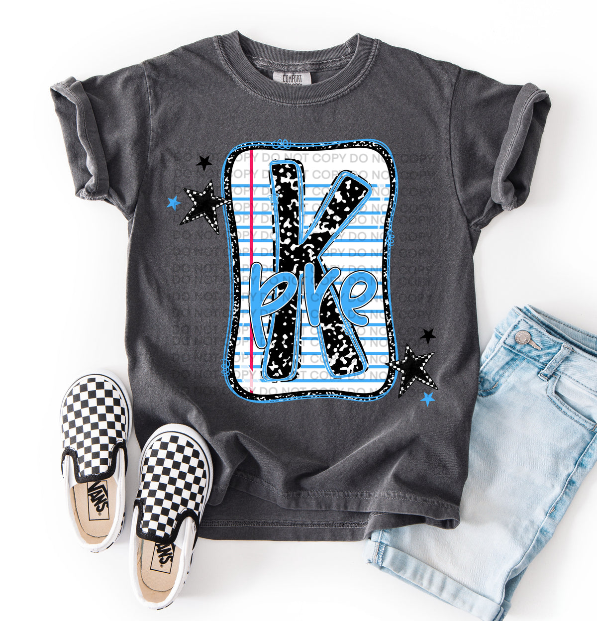 Pre K paper background (SCG) DTF transfer