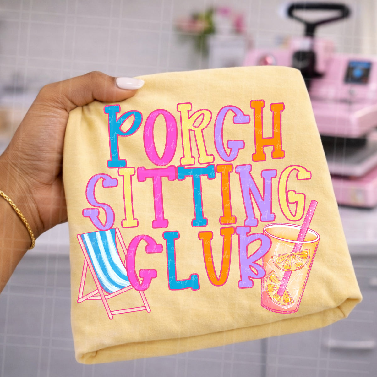 Porch sittin club iced tea (Virgo) DTF Transfer