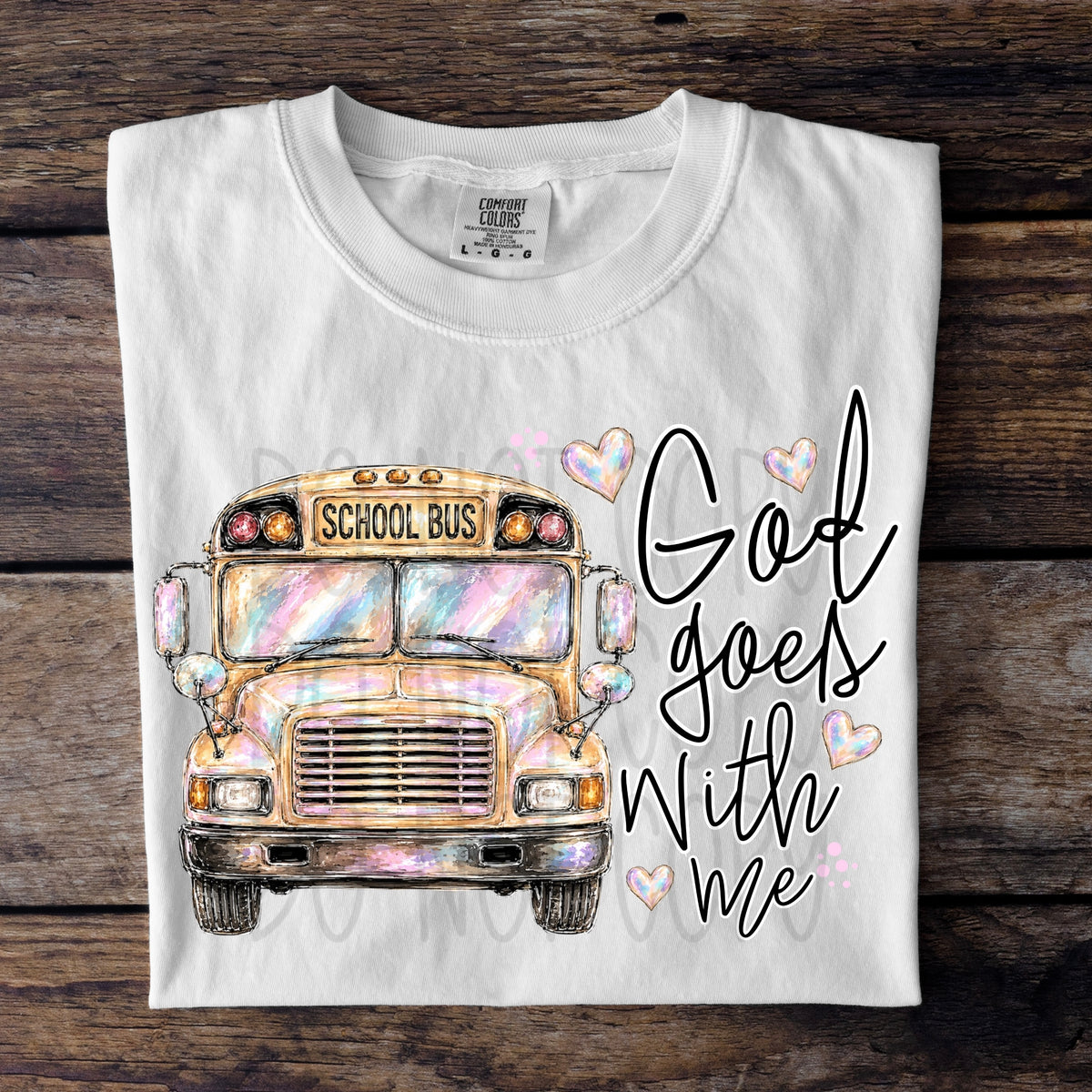God goes with me school bus (TDC) DTF Transfer