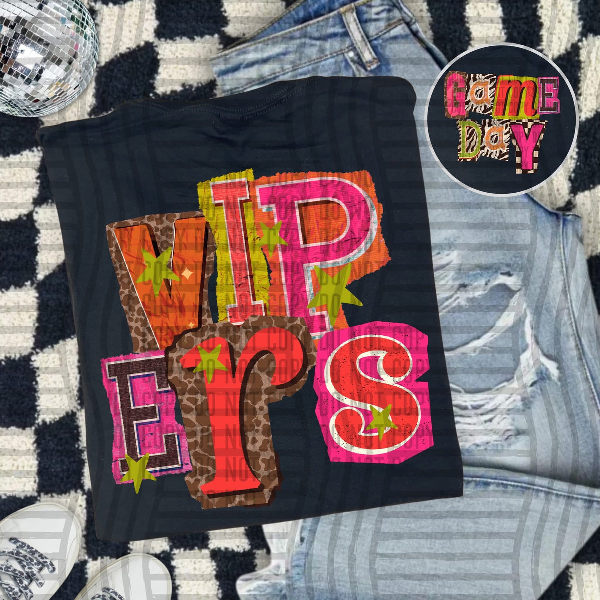 Vipers Pink Leopard Color Block (caplinger) DTF Transfer