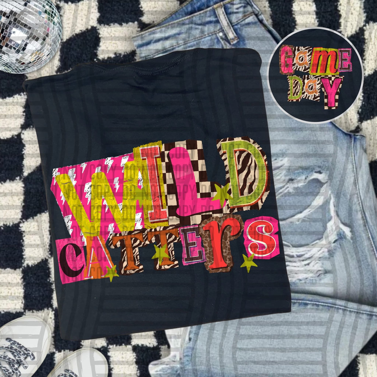 Wildcatters Pink Leopard Color Block (caplinger) DTF Transfer