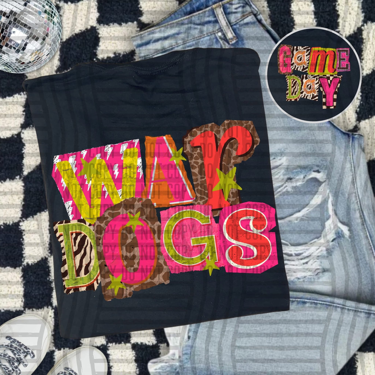 Wardogs Pink Leopard Color Block (caplinger) DTF Transfer