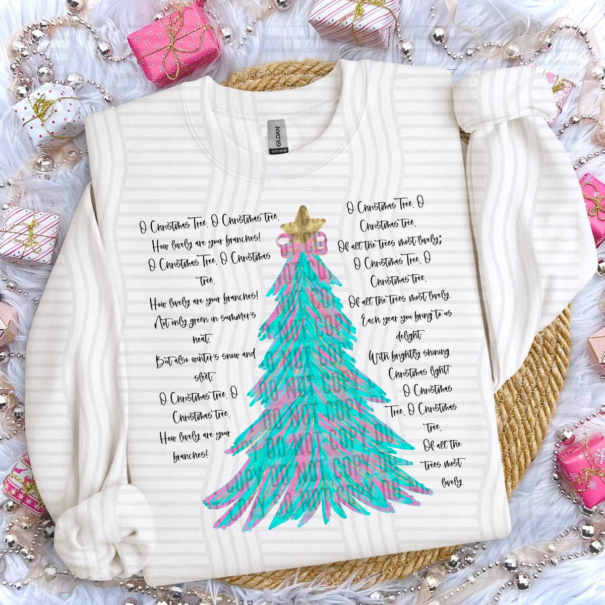 Oh Christmas Tree Lyric Christmas Tree (Caplinger) DTF Transfer