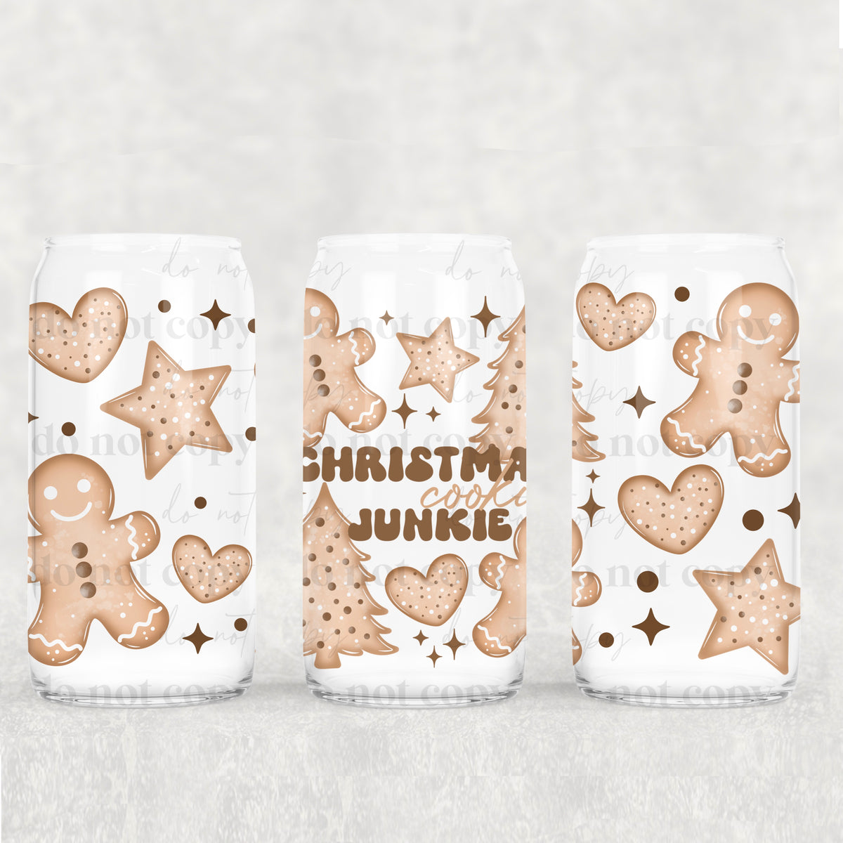 3427 christmas junkie (CSC) UV DTF WRAP