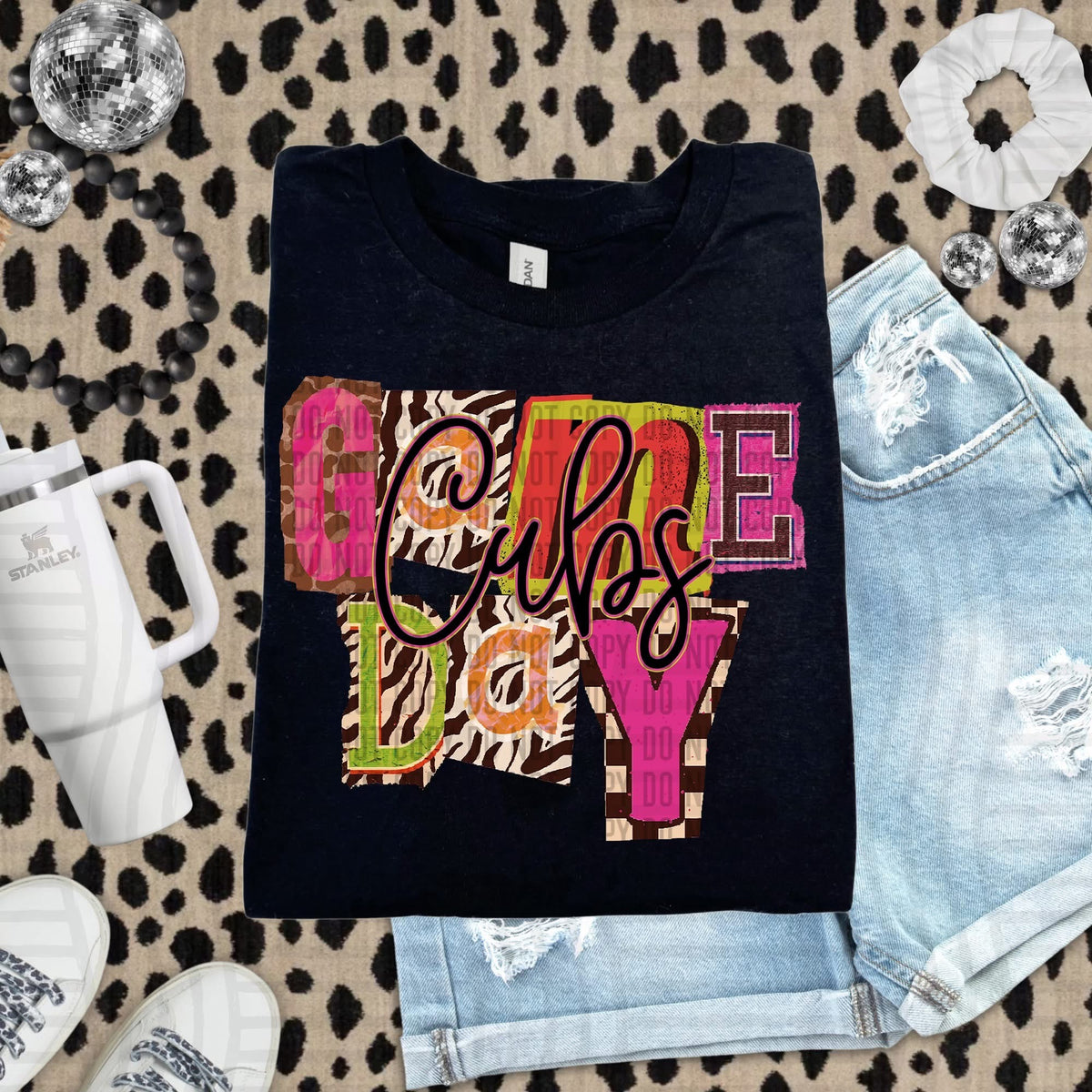 Cubs Zebra Block Game Day (Caplinger) DTF Transfer