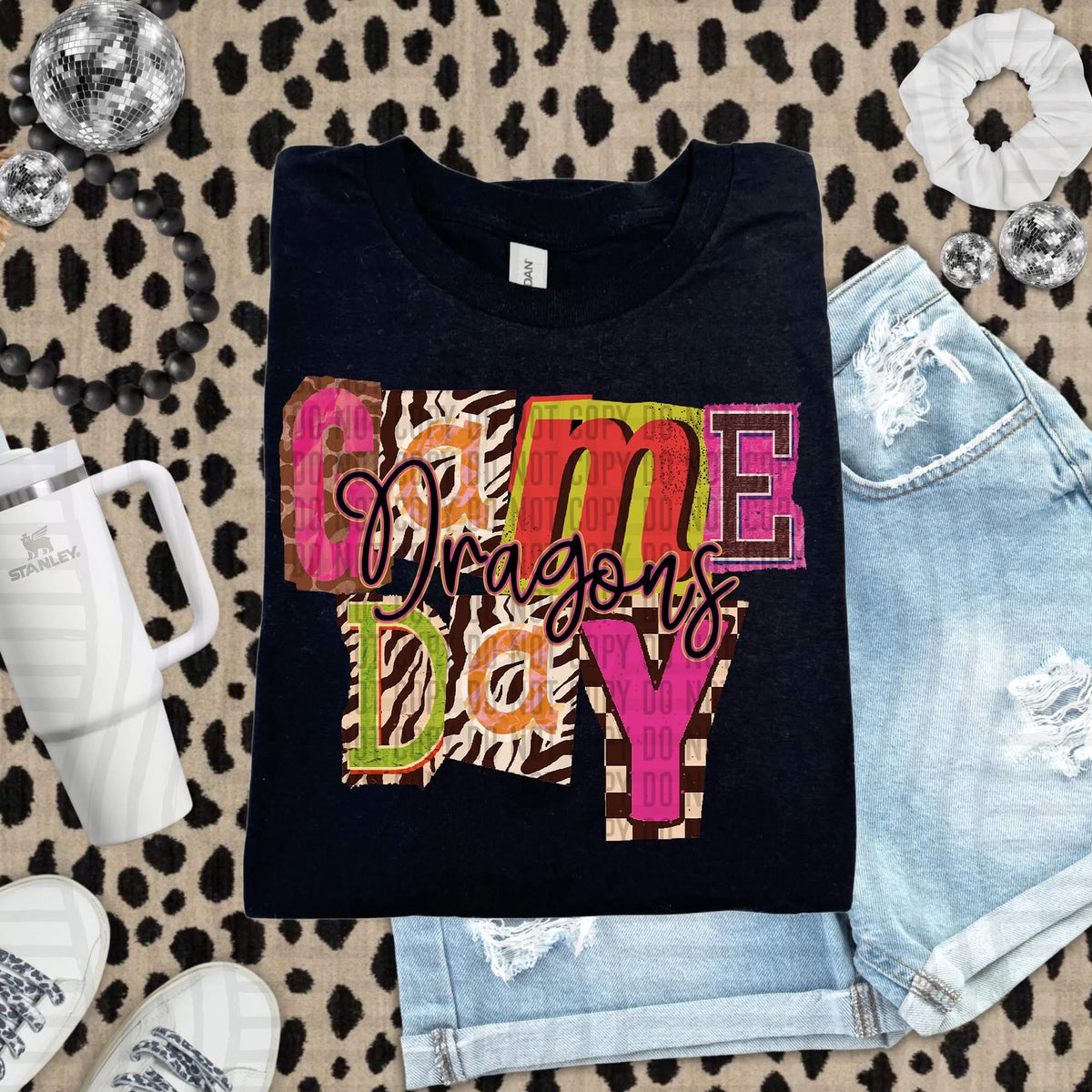 Dragons Zebra Block Game Day (Caplinger) DTF Transfer