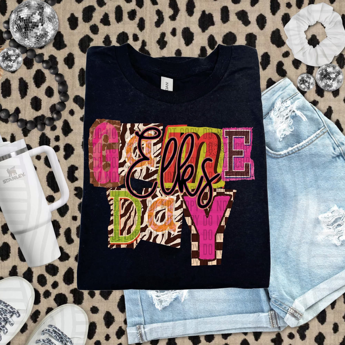 Elks Zebra Block Game Day (Caplinger) DTF Transfer