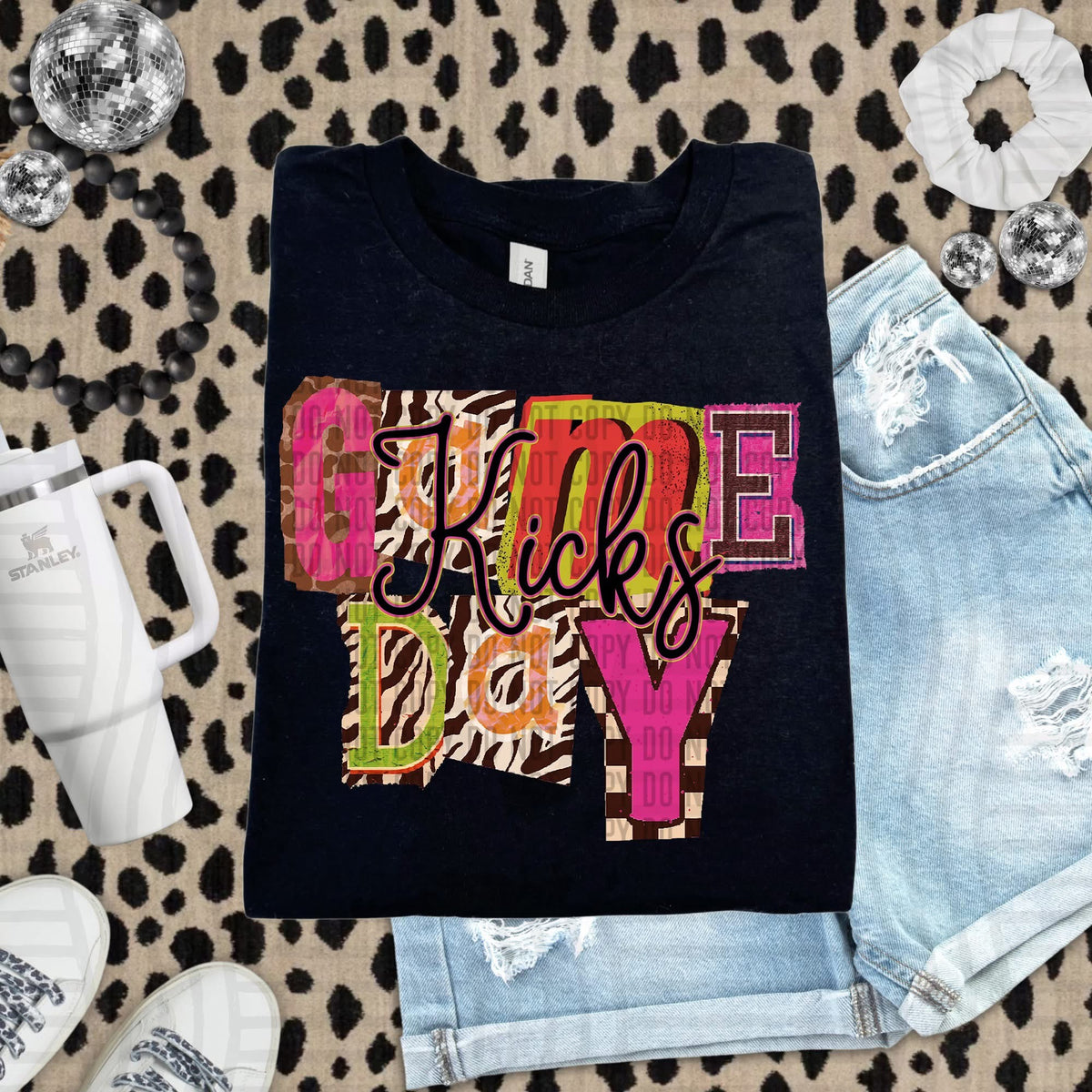 Kicks Zebra Block Game Day (Caplinger) DTF Transfer