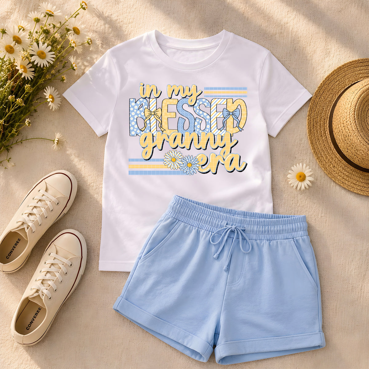 In my blessed granny era BLUE and YELLOW (DD) DTF Transfer