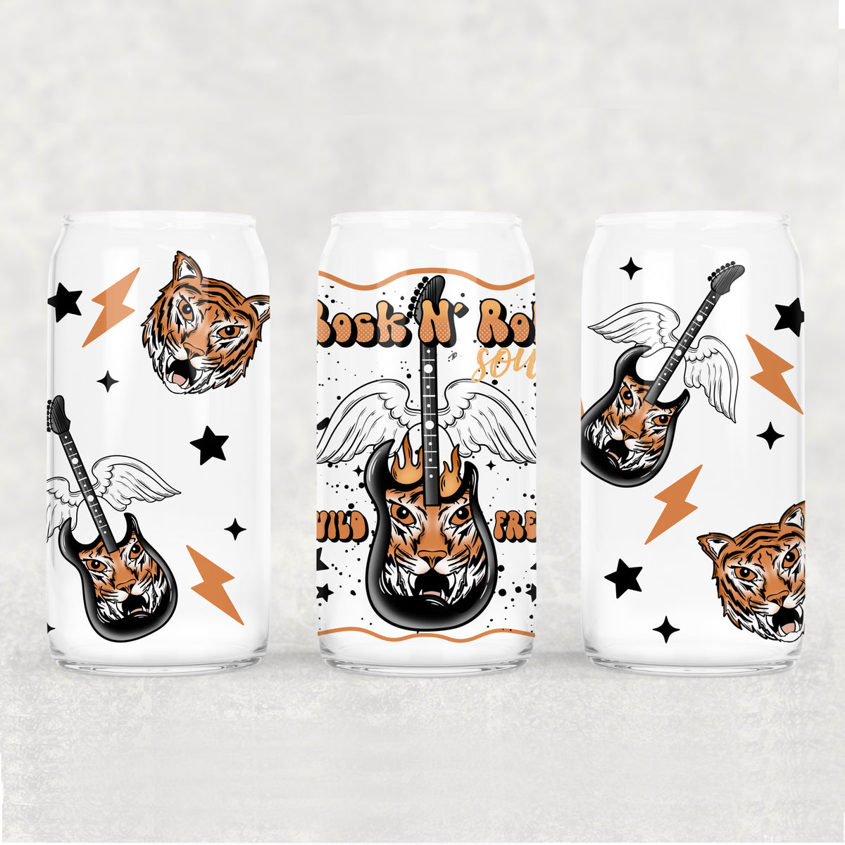 3481 rock n roll guitar (CSC) UV DTF WRAP