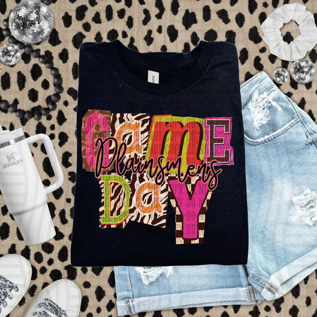 Plainsmens Zebra Block Game Day (Caplinger) DTF Transfer