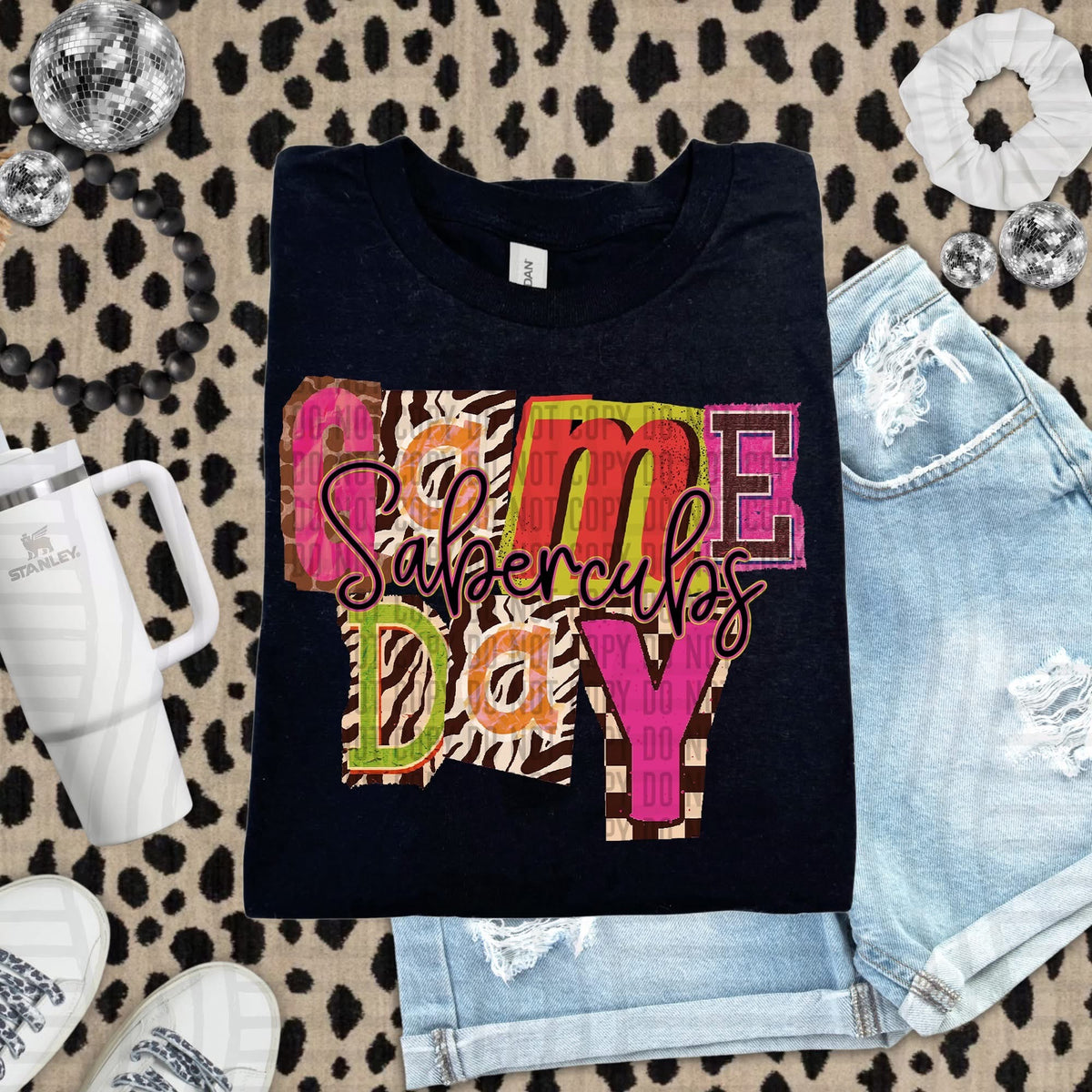 Sabercubs Zebra Block Game Day (Caplinger) DTF Transfer